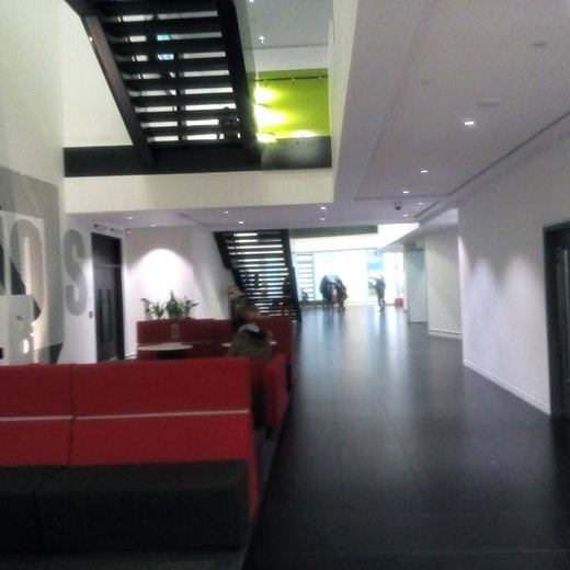 Student social space and atrium, UK campus