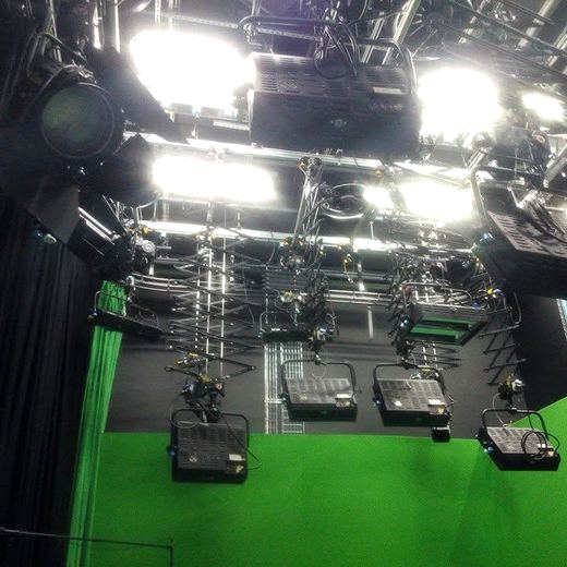 Television studio & green-screen facility, UK